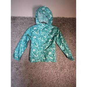 Columbia Kids Small Arctic Trip II Interchange Hooded Jacket Green Long Sleeve
